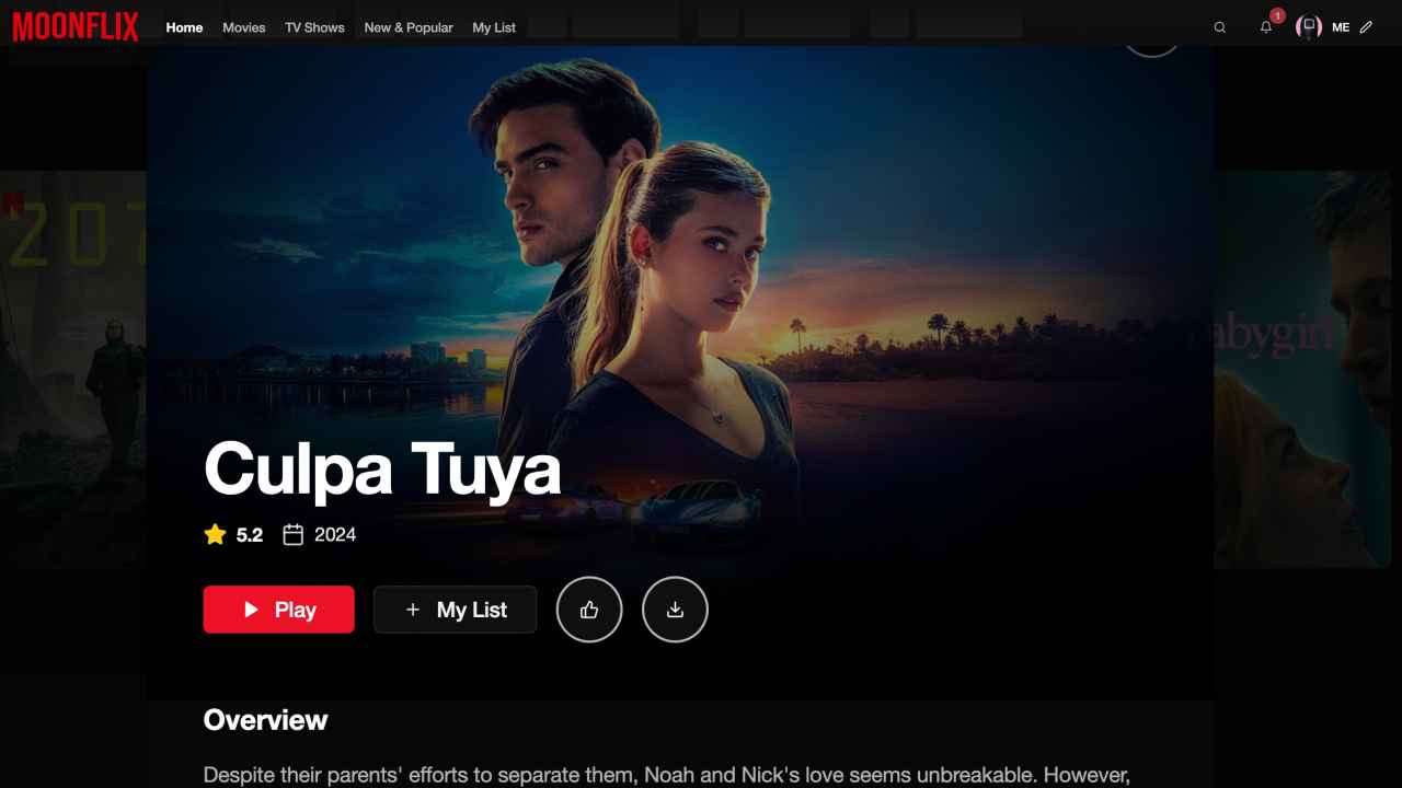 Download Moonflix on Smart TV